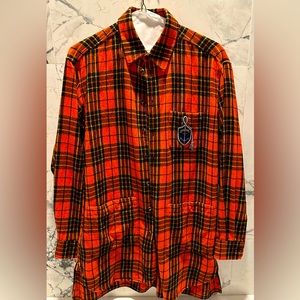 GUCCI Anchor Plaid Shirt, Sz M (Oversize)